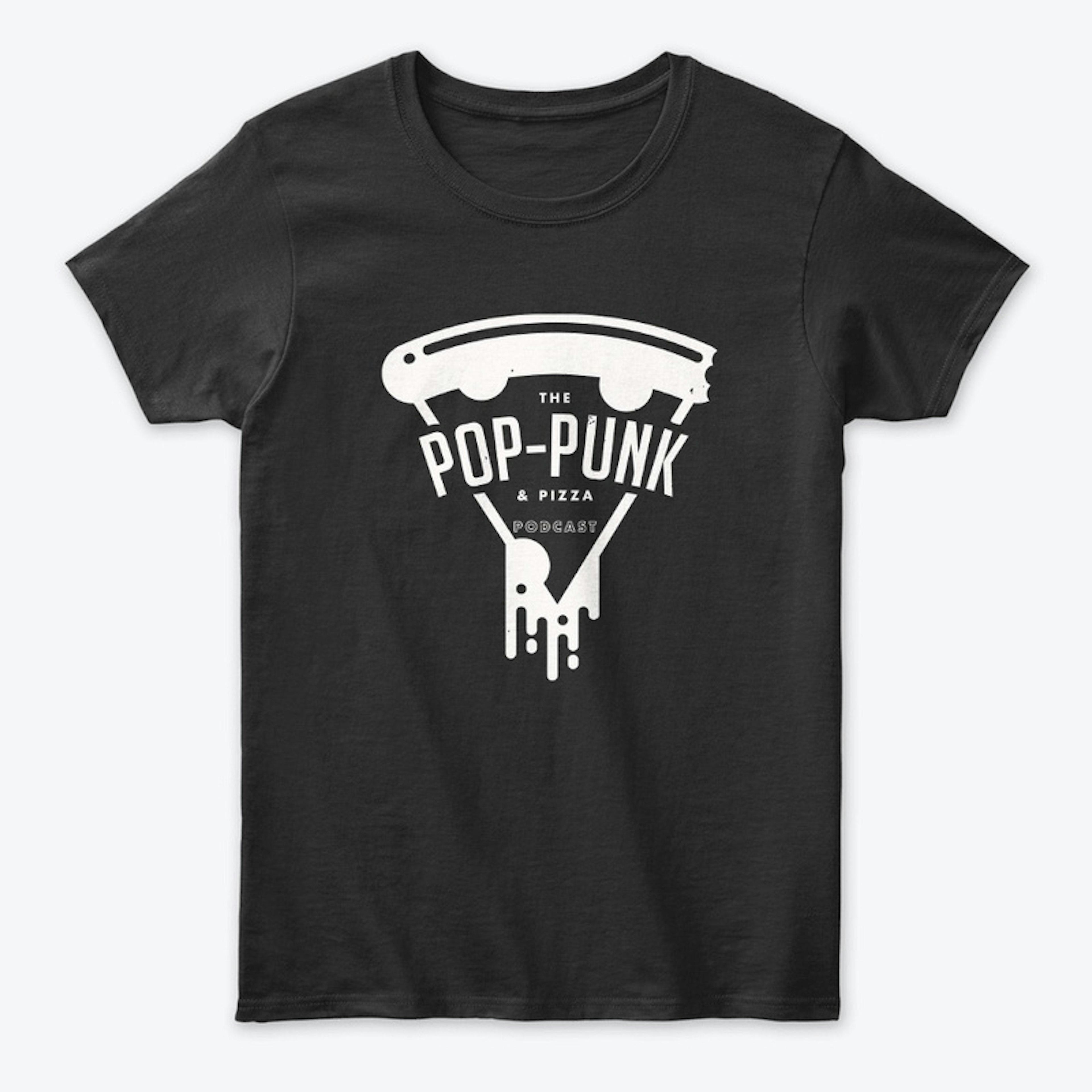 Pop-Punk & Pizza white logo